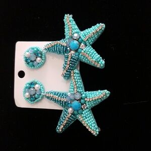 New Starfish Beaded Earrings